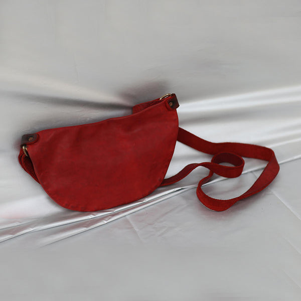 Guidi soft horsehide shoulder bag Q100 Italian handmade GD-Q100-HONG red